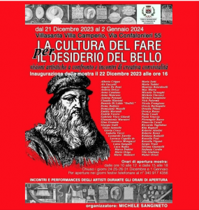 2023:24 L CULTURA DEL FARE per IL DESIDERIO DEL BELLO - Villa Camperio - VILLASANTA